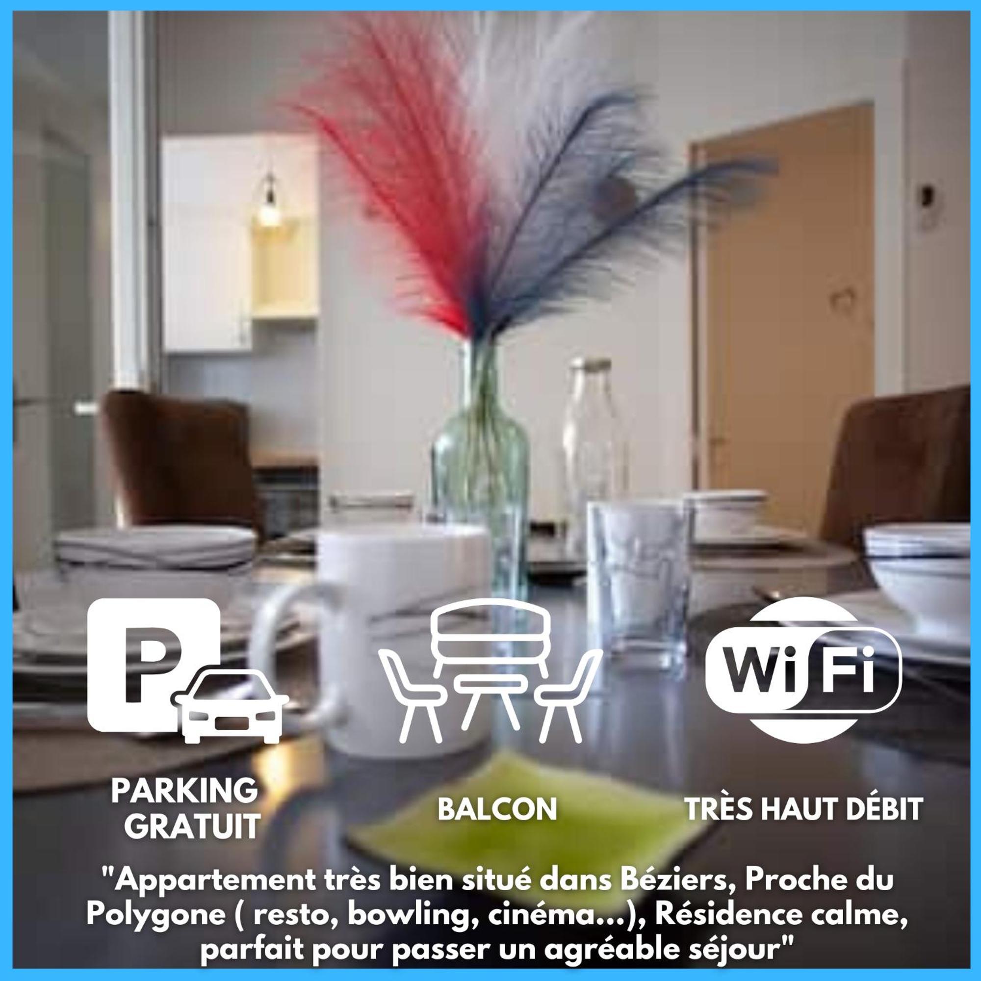 Le Cypres - Appartement Ideal Pour Vos Vacances Ou Vos Deplacements Professionnels A Béziers Kültér fotó